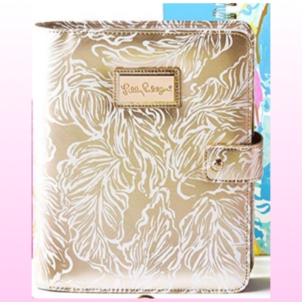 1 left! Lilly Pulitzer Gold Metallic Leaves case - Picture 3 of 5